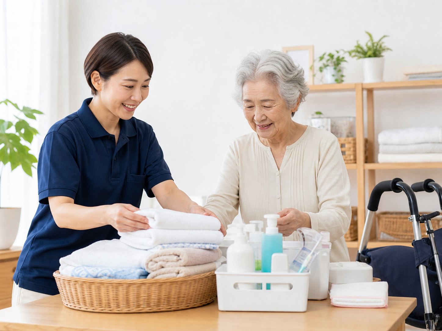 医療や介護に必要な生活用品の支援イメージ
